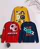 3PIN Fleece Pack of 3 Full Sleeves Soccer & Lets Do This Now Text Printed Sweatshirts - Multi Colour