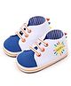 KIDLINGSS Happy Text Designed Slip On Booties - Blue