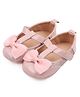 KIDLINGSS Bow Applique Detailed Shimmered Booties - Pink