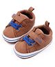 KIDLINGSS Perforated Velcro Closure Booties - Brown