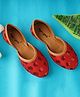 boyz n galz Sequins Embellished Mojaris - Red