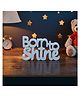 Nukkad Tales  Born to Shine  White, Motivational Aesthetic Table Decorative Item for Home Study Desk or Office Table Decor. Quirky Room Decoration showpiece Ideal for Birthday Gift