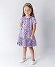 Primo Gino Woven Half Raglan Sleeves Party Dress With Sequin Detailing - Lilac