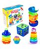 Ratna's 5 in 1 Tiny Tots Gift Set Toys for Infants & Toddlers - White
