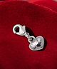 LA BELLE VIE 925 Sterling Silver Heart Charm Without Chain for Baby Girls