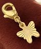 LA BELLE VIE 925 Sterling Silver Gold Plated Butterfly Charm Without Chain for Baby Girls