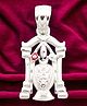 LBV 925 Sterling Silver enameled Tirupati Bala Ji pendant for baby boys and girls without chain