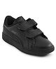 PUMA Casual Shoes with Velcro Closure &  Brand Text Print  - Black
