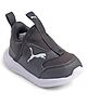 PUMA Slip On Casual Shoes with Brand Logo Applique - Black