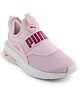 PUMA Slip On Casual Shoes with Brand Text Print - Pink