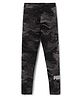 PUMA Cotton Knit Ankle Length Leggings with Marble Print - Black