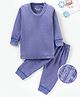 Bodycare Full Sleeves Solid Color Thermal Vest & Pant Set - Light Blue