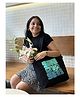 Ecoright Large Zipper Tote Bag - Save Our Seas (Black)