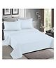 Home Prides Essenza 200 Pure Cotton - Snow White, Flat King Bedsheet Set