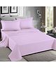 Home Prides Essenza 200 Pure Cotton - Lilac Snow, Flat King Bedsheet Set
