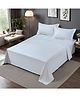 Home Prides Divine 300 Pure Cotton - Snow White, King Size, Flat Bedsheet Set