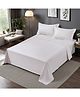 Home Prides Divine 300 Pure Cotton - Pearl Ivory, Queen Size, Flat Bedsheet Set