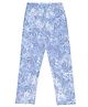 F&S Cotton Floral Printed Pajama - Blue