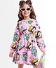Olington St. Disney Full Sleeves Frock With Disney Princess Print - Pink