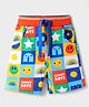 Babyhug Terry Knit Mid Thigh Smiley Printed Shorts - Multicolor