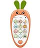Azhari Musical CARROT shaped baby phone toy teether early toy for kids COLOR MAY VARY