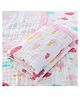 Baby Muslin Organic Cotton Super Soft Absorbent Muslin 6 Layer Blanket - PINK CLOUDS