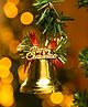 Voncasa Christmas Bell Set of 4 Pcs -Golden Chirstmas Gift & Decoration