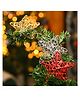 Voncasa Christmas Decoration Set of 6 Pcs -Red & Gold Chirstmas Gift & Tree Decoration