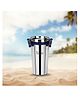 PDDFALCON EcoNxt Stainless Steel Tumbler/Glass Set, Leak-Proof with All-Steel Lock-N-Lock Lid, Extra Clamp, Silicone Ring Seal, Zero Plastic Contact, Ideal for Office, Gym, Travel (300ml)