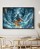 The Eurotex Lord Vishnu Large Wall Painting for Living Room Decor Big Canvas Art for Bedroom Office Wall Decoration Framed Rectangular Modern Art Painting for Hall Bedroom Gift (24in x 36in)