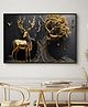 Eurotex Peacock Painting for Wall Décor Large Framed Canvas Peacock Art for Vastu South Wall Big Size Rectangular Peacock Wall Painting for Living Room Bedroom Office Gift (24x36 Framed)