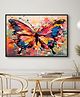 Eurotex Colorful Butterfly Canvas Abstract Modern Wall Art Decor Large Size Frame Print Wall Art Office Decor & Home Décor (size 24inx36in)
