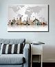 Eurotex Beautful World Travel Tour Canvas Painting Abstract Modern Wall Art Decor Large Size Frame Print Wall Art Office Decor & Home Décor (size 24inx36in)