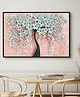 Eurotex Framed Canvas Printed White Flowers Tree Painting Wall Art (Canvas_36X24 Inches_Multi Framed Canvas)