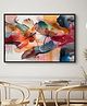Eurotex Abstract Art With Flower View Modern Art Framed Canvas Wall Painting For Home |Flowers Wall Painting