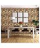 Eurotex Non - Adhesive Stone Design PVC Wallpaper roll for Living Room, Bedroom Home Office Walls (Size 21