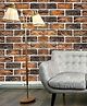 Eurotex PVC Self-Adhesive 3D Brick Design Wallpaper, 57 sq. ft