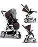 StarAndDaisy Baby Stroller For 0 To 3 Years Girl&Boy Sleek And Stylish Pram For Kids With Stroage Basket&Wheel Brake - Black