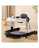 StarAndDaisy Baby Walker Walker Baby 6-18months Boy & Girl with Anti Fall Brake Pads Walker for Kids with 3 Speed Height Adjustment Multi-Level Seat Adjustment, Recreational Music Toy Bar Easy to Store Elegant Walker - White Black