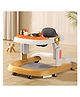 StarAndDaisy Elegant Baby Walker for Girl Boy with Anti Fall Brake Pads 3 Speed Height Adjustment Multi-Level Seat Adjustment Recreational Music Toy Bar Easy To Store in Narrow Space- Golden