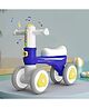 StarAndDaisy Balance Bike/Push Ride on for Kids/Toddler with 4 Smooth Wheels, Music & Lights - Mini Bike for Kids (Blue)