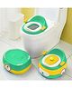 StarAndDaisy Potty Seat/Chair for Kids 1-5 Years / 3-In-1 Baby Toilet Training Seat with Anti-Skip Pads, Removable Potty Pot, Potty Training Seat for Baby & Kids (Green-Yellow)