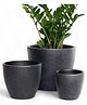 ecofynd Black 3 Pack Terracotta Pots for Plants