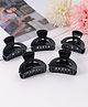 Pine Kids Hair Claw Clips Clips Pack of 5 - Black