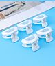 Pine Kids Hair Claw Clips Clips Pack of 5 - White