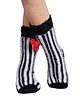 BHARATASYA Soft Striped Socks - Black