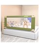 BAYBEE Baby Bed Rail Guard for Baby Safety with 28 Height Adjustable, Portable Bed Side Protector for Baby Falling | Foldable Single Side Bed Railing for Baby Toddler Kids(Dark Green, 150x80cm)