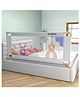 BAYBEE Baby Bed Rail Guard for Baby Toddlers Safety, Portable Kids Bed Rail Safeguard Fence with 28 Adjustable Height | Foldable Single Side Bed Protector for Newborn Baby (Light Grey, 180x80cm)