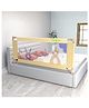 BAYBEE Baby Bed Rail Guard for Baby Toddlers Safety -  Portable Kids Bed Rail Safeguard Fence with 28 Adjustable Height | Foldable Single Side Bed Protector for Newborn Baby (Beige -  200x80cm)