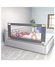 BAYBEE Baby Bed Rail Guard for Baby Toddlers Safety -  Portable Kids Bed Rail Safeguard Fence with 28 Adjustable Height | Foldable Single Side Bed Protector for Newborn Baby (Grey -  200x80cm)